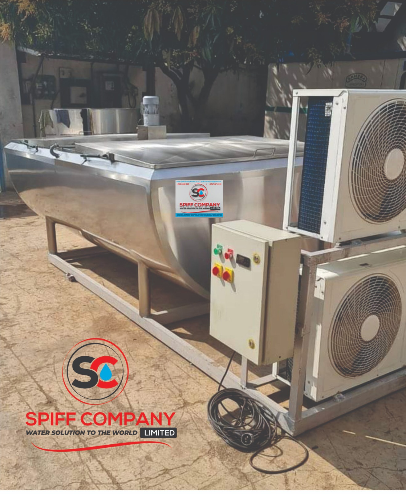 Milk cooler and dairy equipment by SPIFF